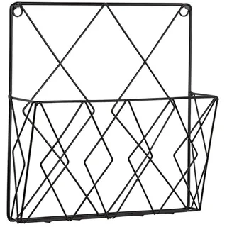 Wandregal, Bücherregal, Wandmontierte Zeitschriftensammler, Zeitschriftensammler Wand Metall, Zeitungshalter, Zeitungshalter Wandkorb Eisenrega Zeitschriftenhalter Wan Für Büro Wohnzimmer (Schwarz)