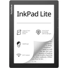 PocketBook E-Reader InkPad Lite 9.7" 1200x825 1xUSB type C Micro SD Wireless LAN 802.11b/g/n Grey PB970-M-WW (9.70", Grau), eReader, Grau