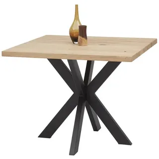 Stolkom Esstisch Micky 100 cm in Eiche Massiv geölt, Tisch quadratisch