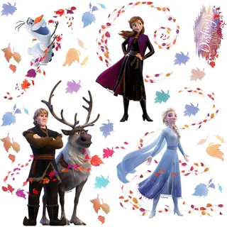Frozen Kinderzimmer Wandstickers, Wandtattoo mädchen deko von AG Design 30 x 30 cm | DKS 3809