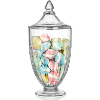 Dekorative Süßigkeitengläser aus Glas, Transparent bonboniere mit Deckel