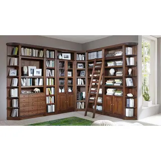 Home affaire Leiterregal »Soeren« aus massiver Kiefer, Höhe 190 cm, funktionales Design, braun