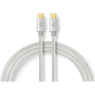 Nedis USB-C 1 m Silber