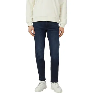 5-Pocket-Jeans S.OLIVER, Herren, Gr. 34, Länge 34, tiefblau, Denim/Jeans, Obermaterial: 99% Baumwolle, 1% Elasthan, unifarben, normal lang, Jeans 5-Pocket-Jeans, mit Stretch