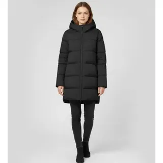 ECOALF für Damen. MCWGAJKMARAN0987W25-319 Marangu Mantel schwarz (L), Lässig, Recyceltes Polyester, Nachhaltig