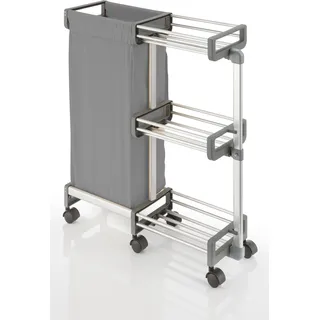 Ruco Regalwagen Aluminium, für Nischen bis 20 cm, aluminiumfarben, silber