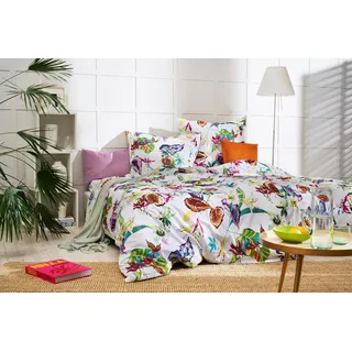 APELT Moonlight »Nina« Bettwäsche-Set Bio-Satin weiß+bunt 135x200+80x80 cm