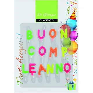 Cereria di Giorgio 5434 Teelichter 'Happy Birthday' mit Fuß