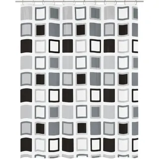 Kleine Wolke Duschvorhang PEVA Clipper Anthrazit 120 x 200 cm