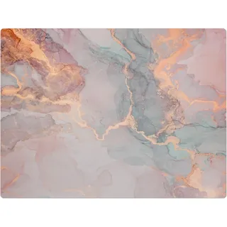 Abstrakte Aquarellfarbe – Bodenschutzmatte – Stuhlunterlage 120x90 cm – Rutschfest – Hartbodenmatte