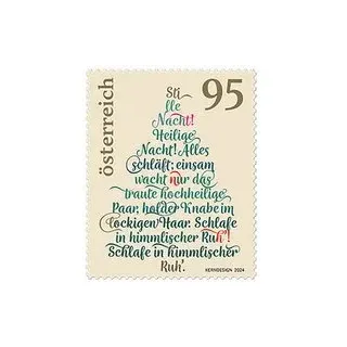 Österreichische Post 0,95 € Briefmarken ECO S "Christbaum" selbstklebend 50 St.