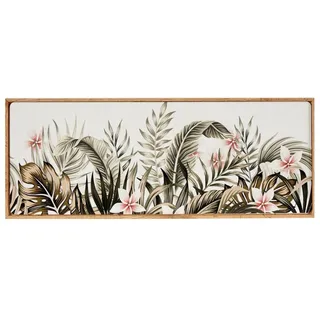 Gift Decor Holzbild Leinwand Pflanzen 56 x 21