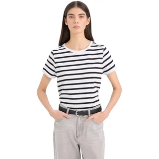 DeFacto Damen Oversize Crop Tops - Klassisches Basic Shirt für Damen - Bequemes Oversize Shirt für Frauen Black 3XL