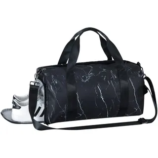 HAWEE Reisetasche Groß Herren Sporttasche Weekender Damen Faltbare Gym Bag mit Schuhfach & Nassfach wasserdichte Travel Duffle Bag Leichte Handgepäck Tasche für Reisen Sport Fitness Schwimmen