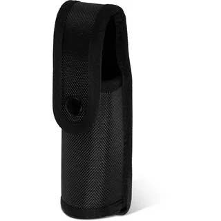 Pfefferspray Halterung, Halterung für Pfefferspray mit Oberer Klappe für den Dienstgürtel Pfefferspray-Holster für MK3 MK4 Polizei-Gürtelzubehör für Polizeisicherheit (Schwarz)