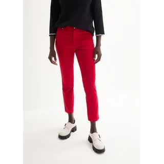 bonprix Stretch-Hose »Stretchhose aus Baumwolle« Stretchhose aus Baumwolle, rot