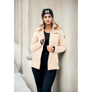 Arctic Seven Fleecejacke »Arctic Seven Damen Sherpa Fleecejacke AS416«, beige