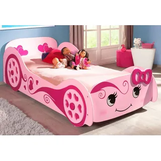 Vipack Spielbett Pretty Girl 90 x 200 cm MDF rosa lackiert rosa