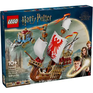 LEGO Harry Potter Trimagisches Turnier: Die Ankunft, magisches Abenteuer-Spielzeug mit Beauxbatons-Kutsche und Durmstrang-Schiff,  Geschenk für Jungen, Mädchen und Fans 76440 - Bronze