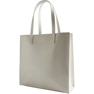 Ted Baker Shopper Schultertasche Croccon Croc Effect Large Icon Bag Nude creme - Beige