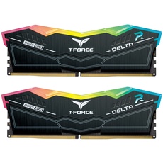Bild TeamGroup T-Force DELTA RGB schwarz DIMM Kit 32GB, DDR5-6000, CL38-38-38-78, on-die ECC (FF3D532G6000HC38ADC01)