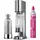 Wassersprudler silber + 1 L BPA-freie Kunststoffflasche + Quick Conntect CO2-Zylinder
