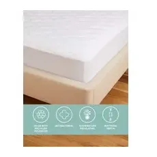 M&S Collection Protège-matelas Fresh & Cool - White, White - 6FT