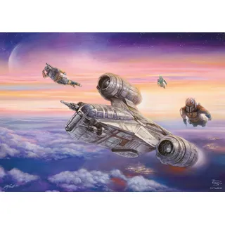 Schmidt Spiele Schmidt 59954 - Thomas Kinkade, Star Wars, The Mandalorian-Die Eskorte, Puzzle, 1000 Teile