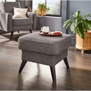 exxpo - sofa fashion Hocker Salerno Bankhocker bequem und komfortabel 140 x 46 x 67 cm Grau
