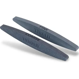 Keramische Wetzstein für scharfe Messer - Set von 2 - Körnung 100 und 240 - Schleifstein für Sense, Gartenschere, Axt, Rasenmäher