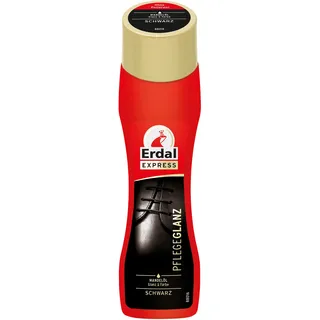 Erdal Pflegeglanz schwarz, Schuhpolitur für sofortigen Glanz, mit Mandelöl, 1er Pack (1 x 75 ml)