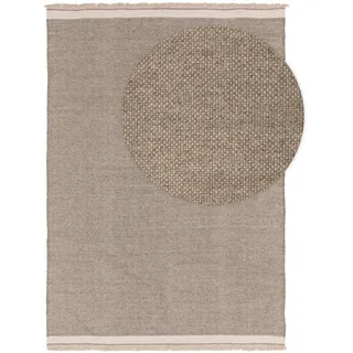 Kunstloft Wollteppich Karla Grau 200x300 cm , Textil , Beton Optik , Rechteckig , 200x1 cm , Gots , pflegeleicht , Teppiche und Böden, Teppiche, Schafwollteppiche