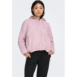 Only »ONLMIKI HOOD QUILT JACKET CC OTW« mit Kapuze mit seitlichem Kordelzug am Saum
