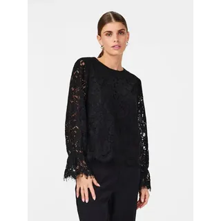 Y.A.S Spitzenbluse »YASPERLA LS LACE TOP S. NOOS« Y.A.S Black XS (34)