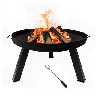 Relaxdays Feuerschale Ø 59 cm Schwarz