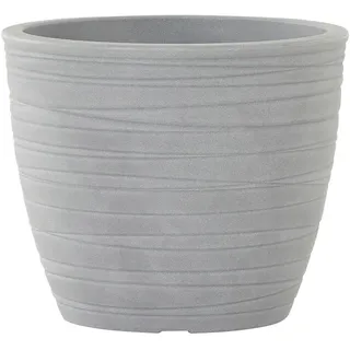 Siena Garden Pflanzentopf , Grau , Kunststoff , rund , 32 cm , Dekoration, Blumen & Blumentöpfe, Übertöpfe