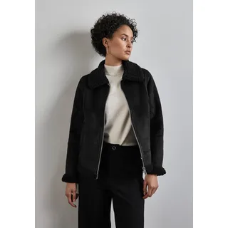 STREET ONE Damen, A201959 Kurze Jacke mit dekorativen Nähten