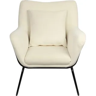 SalesFever Relaxsessel »Iseo Entspannung pur: Der Relaxsessel« inklusive Rückenkissen, beige