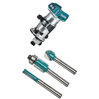 Makita DRT50ZJX2 ohne Akku + Fräser-Set 3Stk