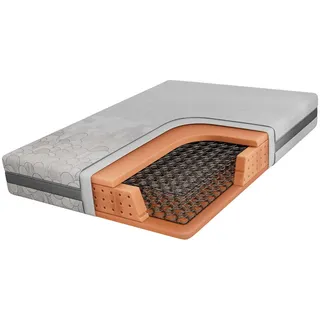 MKS Federkernmatratze Tova - 160/200 - H3 - Apri , Textil , H3 , Füllung: Schaumstoff , Rechteckig , 160x200 cm , Oeko-Tex® , atmungsaktiv, Bezug abnehmbar/waschbar, wendbar, schadstoffgeprüft , Schlafzimmer, Matratzen