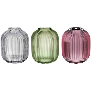 Villeroy & Boch "Vasen-Set Fleur 19 cm 3er Set bunt", bunt,