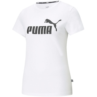 Puma Damen ESS Logo Tee Puma white M