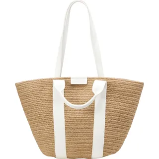 Marc O'Polo Marte Shopper White Baumwolle hellbraun - Weiß