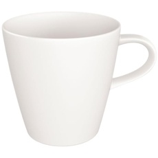 Bild Manufacture Rock blanc Becher mit Henkel minimalistisch gestaltete Kaffeetasse aus Premium Porzellan, weiß