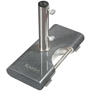 Doppler Sonnenschirmständer , Anthrazit , Metall, Stein , 55x7x26 cm , Haltegriff, Einsätze für unterschiedliche Rohrstärken , Sonnenschutz, Sonnenschirmständer