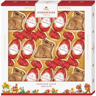 Niederegger Marzipan Eier und Hasen in Zartbitter-Schokolade 187g