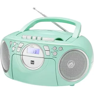 Dual P 70 Mint • Kassettenradio, CD-Player, UKW-Radio, Boombox, Stereo, Lautsprecher, AUX-Eingang, Netz- / Batteriebetrieb, Tragbar