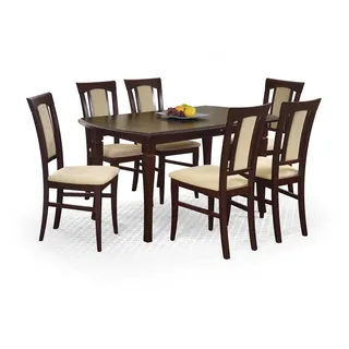 Halmar Klappbarer Esstisch Fryderyk 160/240 – dunkler Walnuss - Naturbelassen