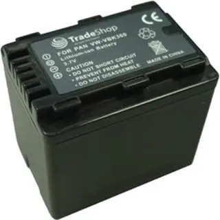 Trade-Shop Li-Ion Akku, 3,6/3,7V für Panasonic HDC-Serie HDC TM35 TM40, TM40GK, TM40K, TM40P, TM40PC TM41, TM41H, TM41P, TM41PC TM45 TM55, TM55K, TM55P, TM55PC TM60, TM60K, TM60P, TM60PC TM70 TM80
