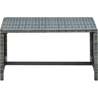 vidaXL Couchtisch Anthrazit 70x40x38 cm Poly Rattan - Grau